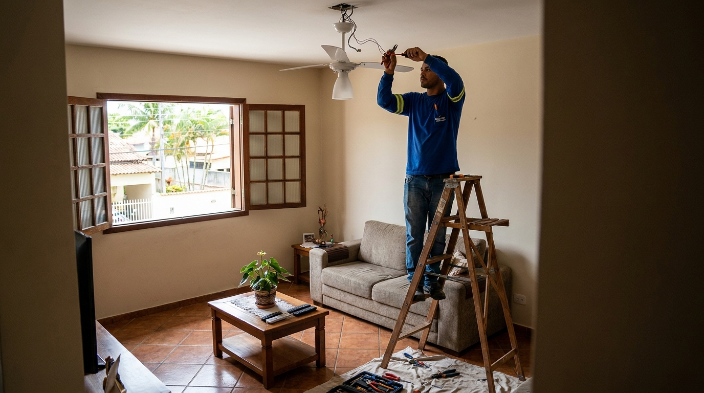 Reforço de Suporte no Teto em Tocantins, Uberlândia‑MG