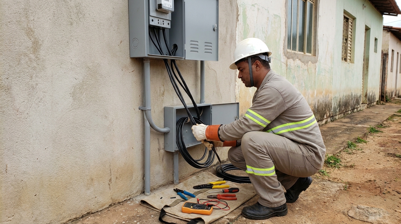 Regularização de Entrada de Energia no Cazeca, Uberlândia‑MG