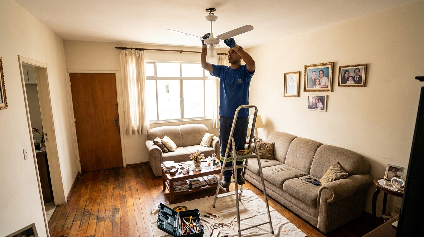 Substituição de Ventilador em Tocantins, Uberlândia‑MG